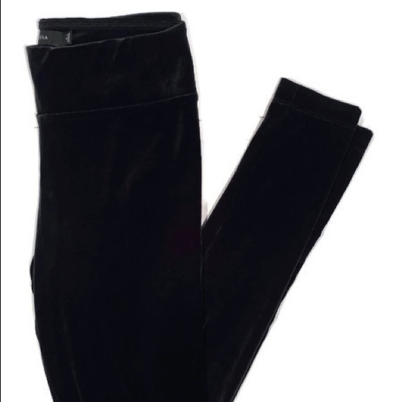 Talula Black Velvet Leggings - Picture 2 of 6